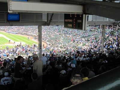 Obstructed View at Cubs games